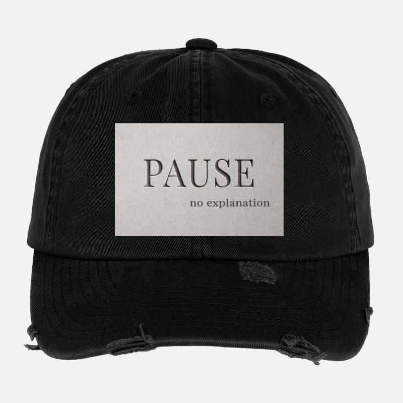 PAUSE – no explanation Flexfit Vintage Destroyed Cap