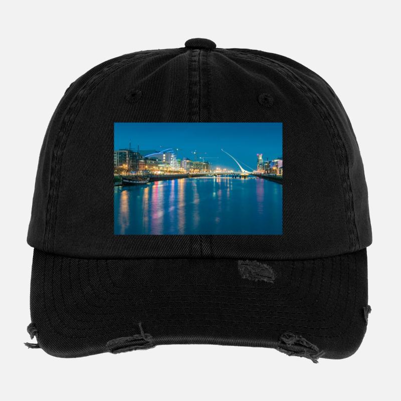 Abenddämmerung in Dublin Flexfit Vintage Destroyed Cap