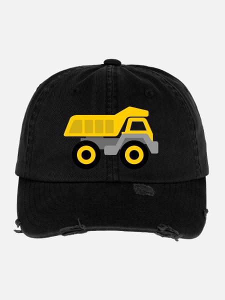 Benne - Casquette vintage effet usé Flexfit - noir - Devant