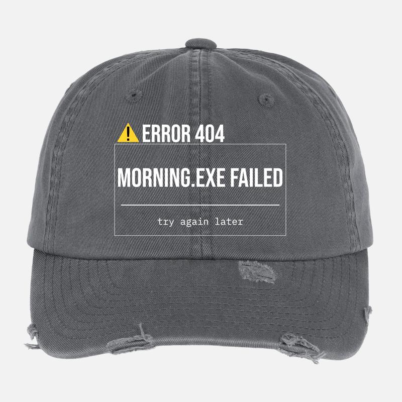 Error 404 - Morning.exe was not loaded Flexfit Vintage Destroyed Cap