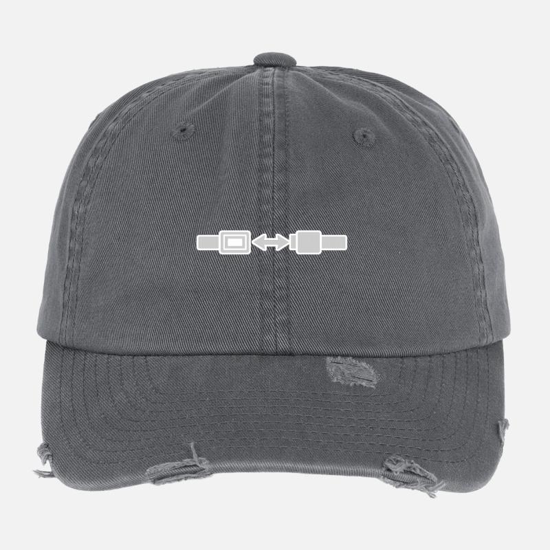 Signal de ceinture. Casquette vintage effet usé Flexfit
