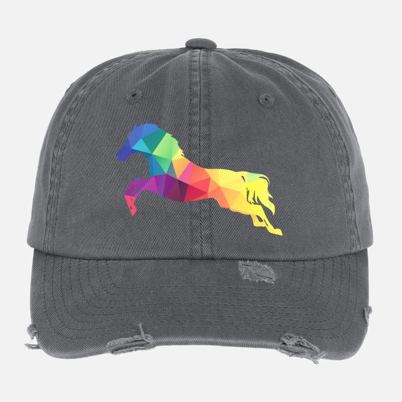Springendes Pferd Flexfit Vintage Destroyed Cap