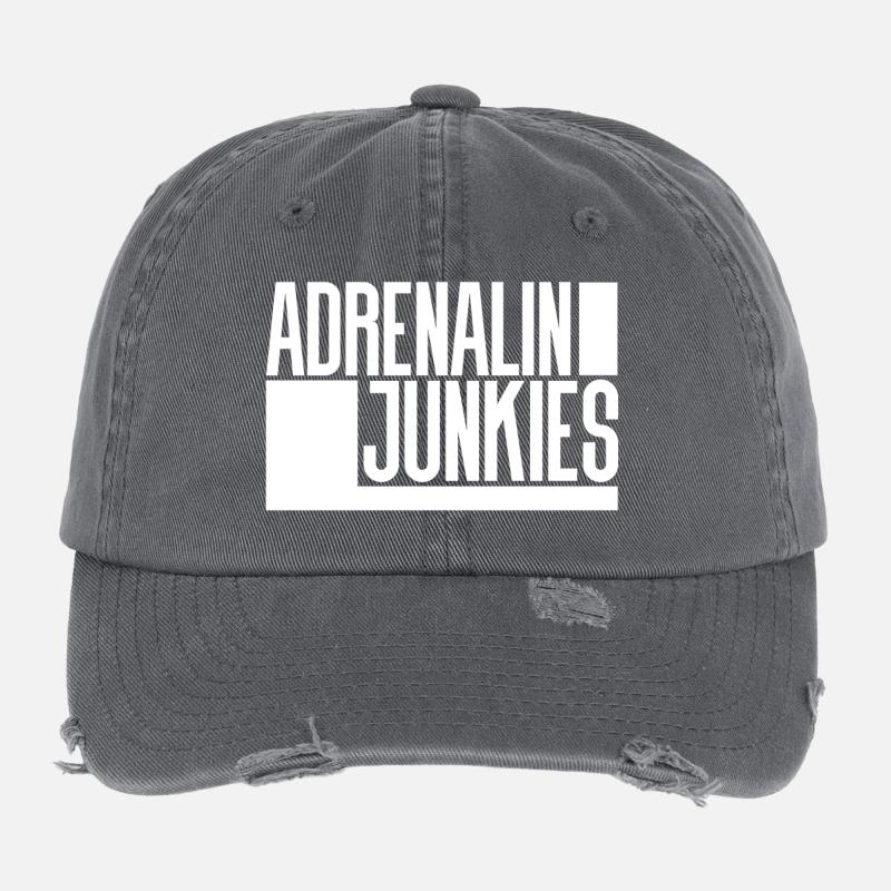 Adrenalin Junkies Flexfit Vintage Destroyed Cap