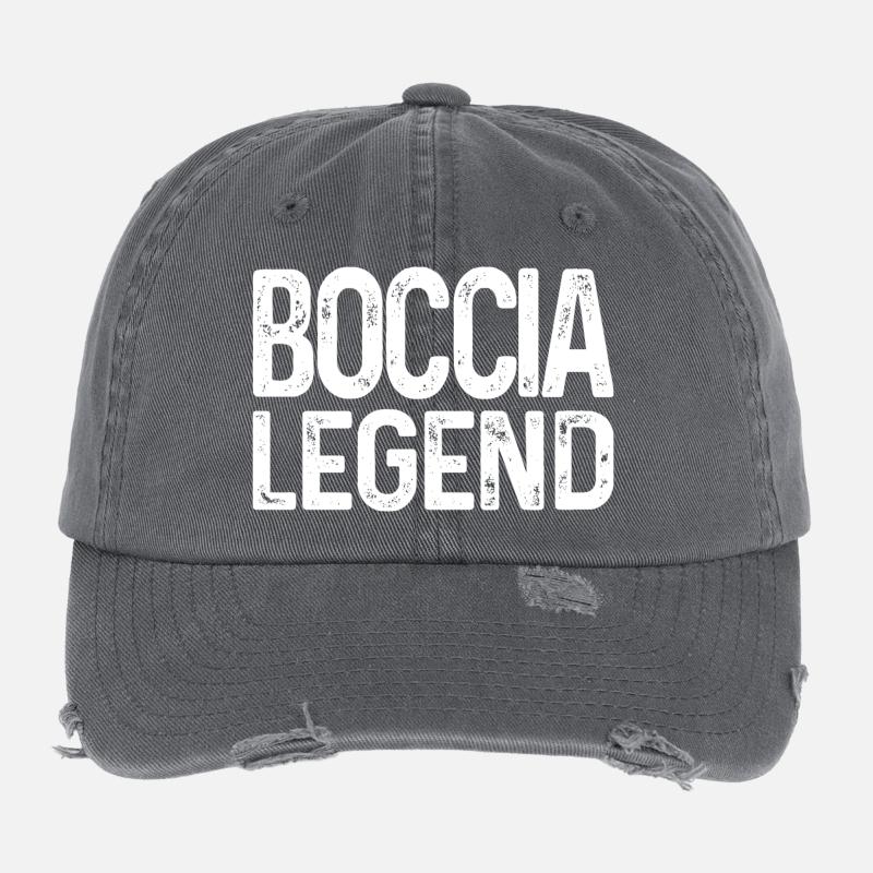 Boccia Player Boccia Legend Balls Boccia Flexfit Vintage Destroyed Cap