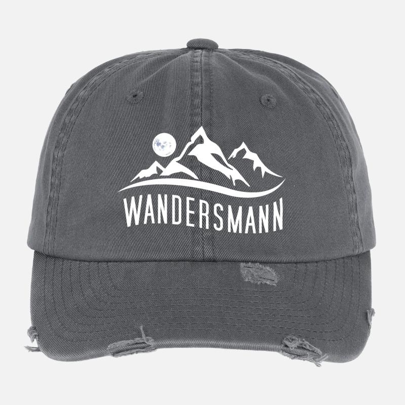 Wandersmann - Für passionierte Wanderer Flexfit Vintage Destroyed Cap