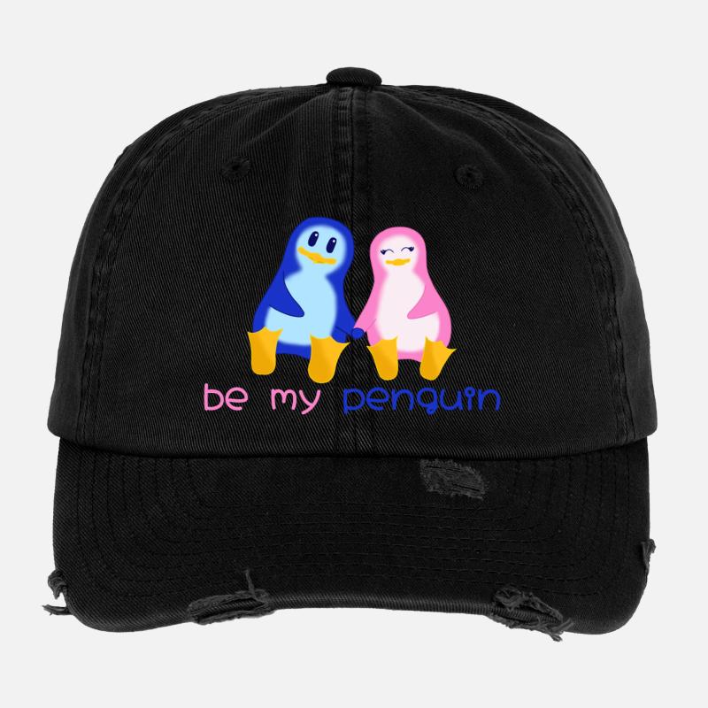 Be my penguin Flexfit Vintage Destroyed Cap