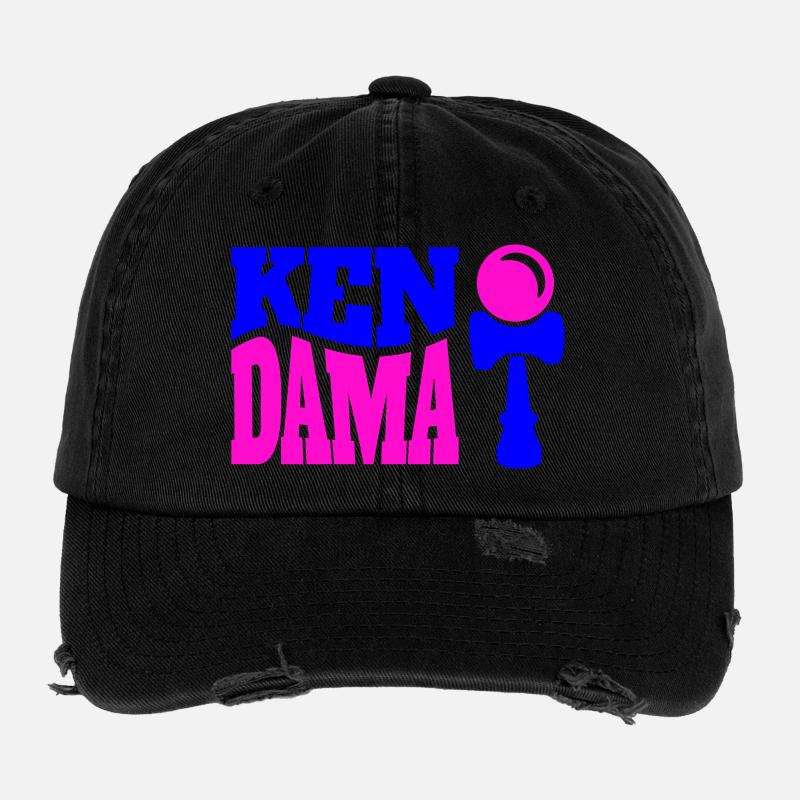 Kendama (2-Farbig) v2 Flexfit Vintage Destroyed Cap