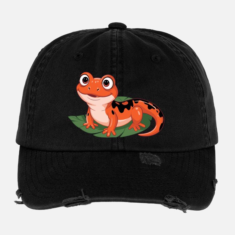 Fiery Leaf Salamander Flexfit Vintage Destroyed Cap