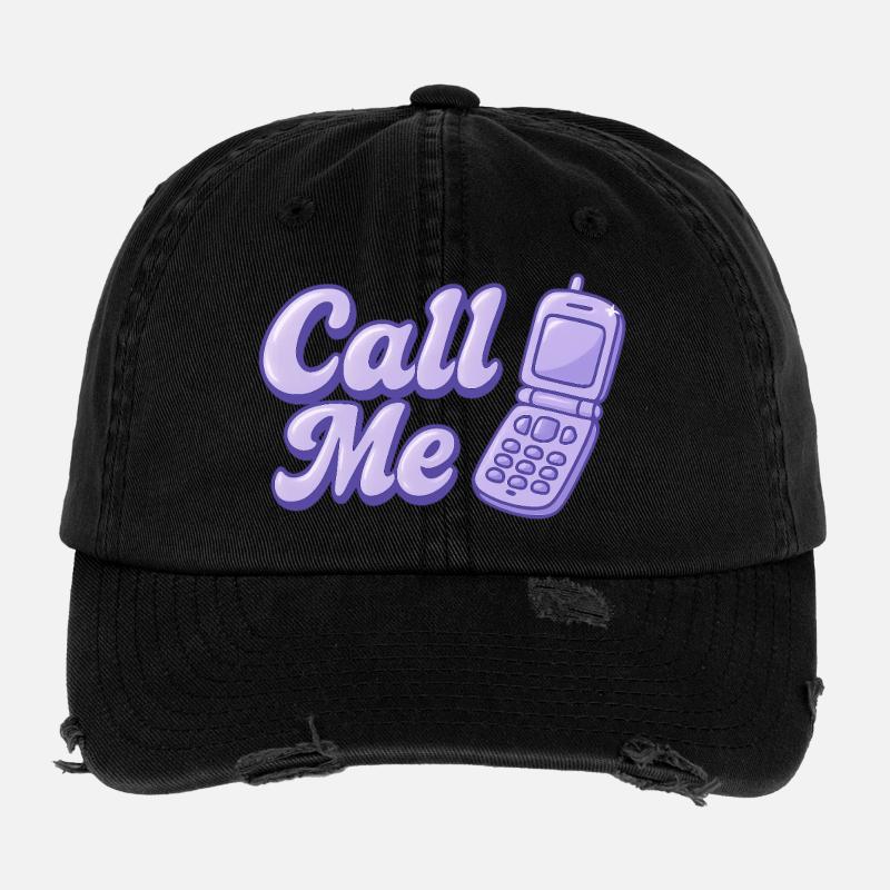 Call Me Flexfit Vintage Destroyed Cap