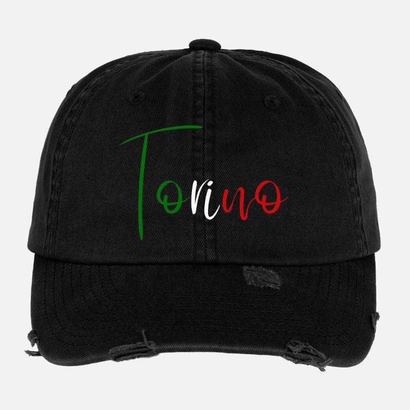 Amo Torino, design minimaliste élégant Casquette vintage effet usé Flexfit