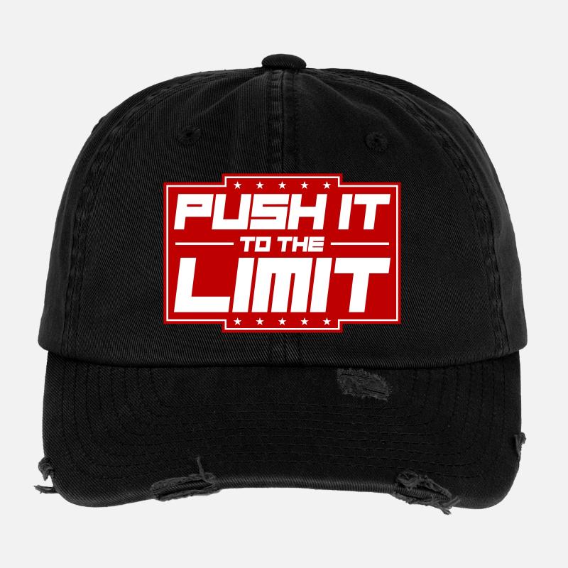 Push It To The Limit Flexfit Vintage Destroyed Cap