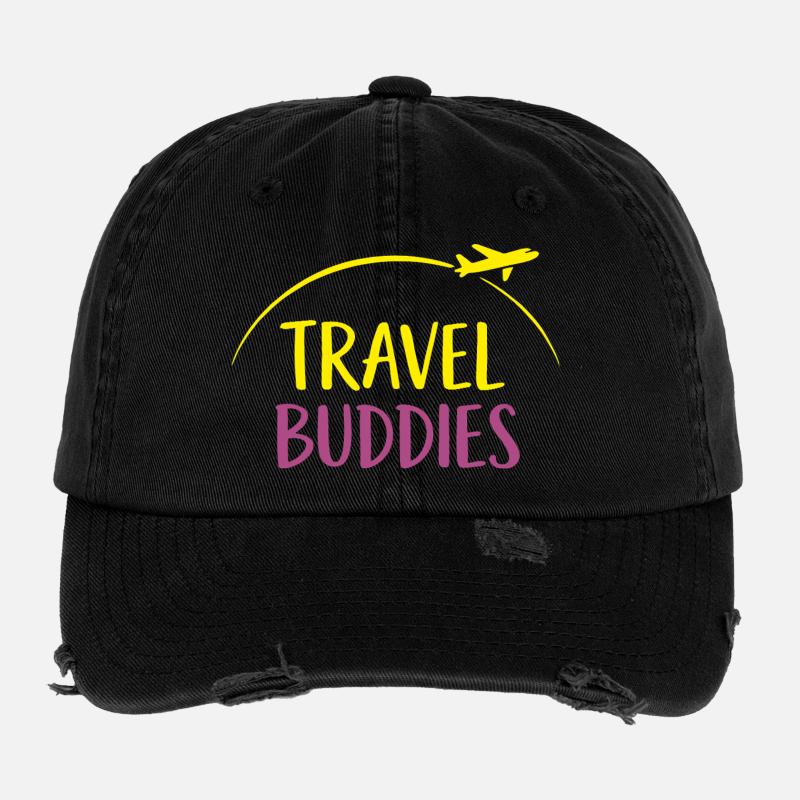 Travel buddies Flexfit Vintage Destroyed Cap