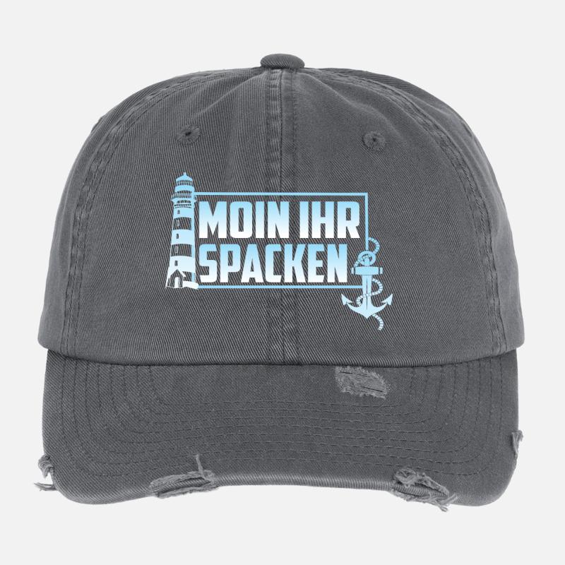 MOIN IHR SPACKEN Flexfit Vintage Destroyed Cap