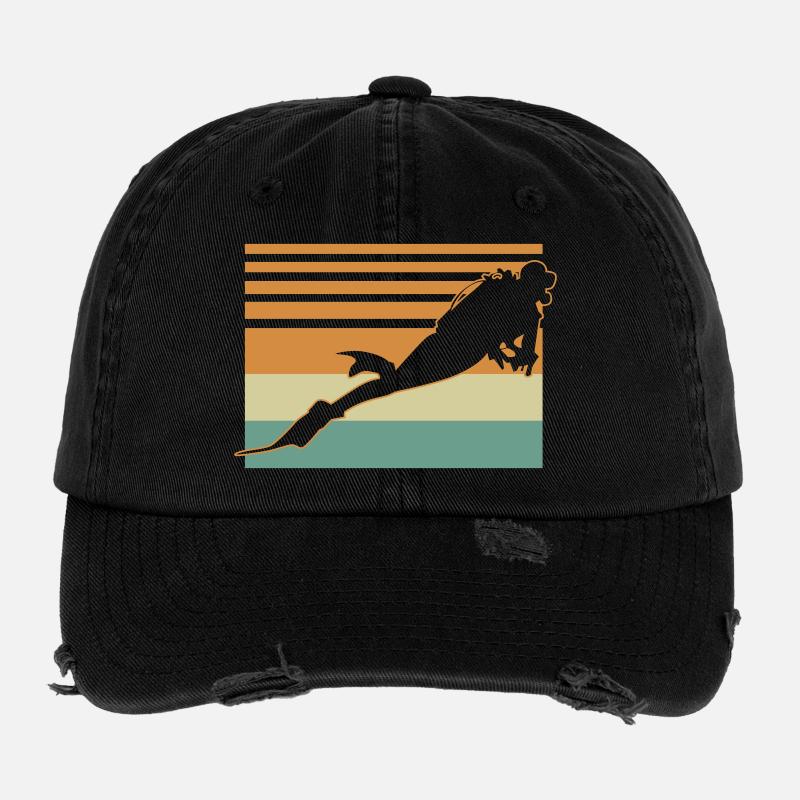 Diver Flag Flexfit Vintage Destroyed Cap