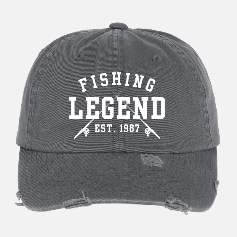 Angel-Legende Est 1987 Flexfit Vintage Destroyed Cap