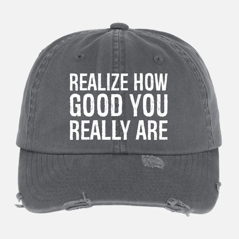 Réalisez à quel point vous êtes vraiment bon Casquette vintage effet usé Flexfit