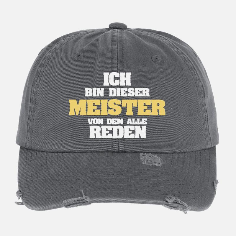 Maître de métier Casquette vintage effet usé Flexfit