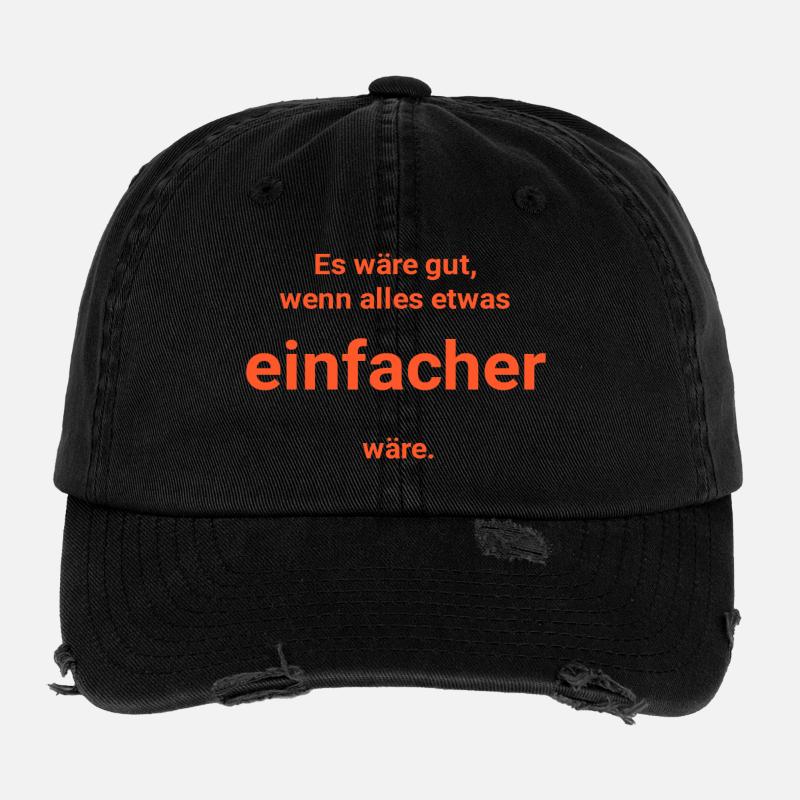 Einfacher Flexfit Vintage Destroyed Cap