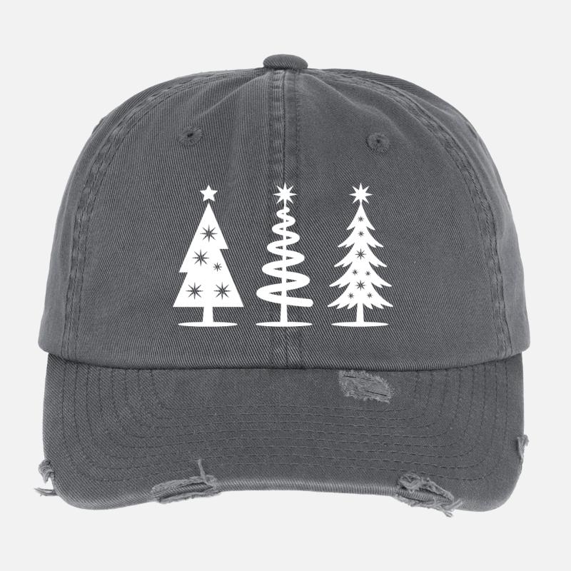 Christmas Trees Flexfit Vintage Destroyed Cap
