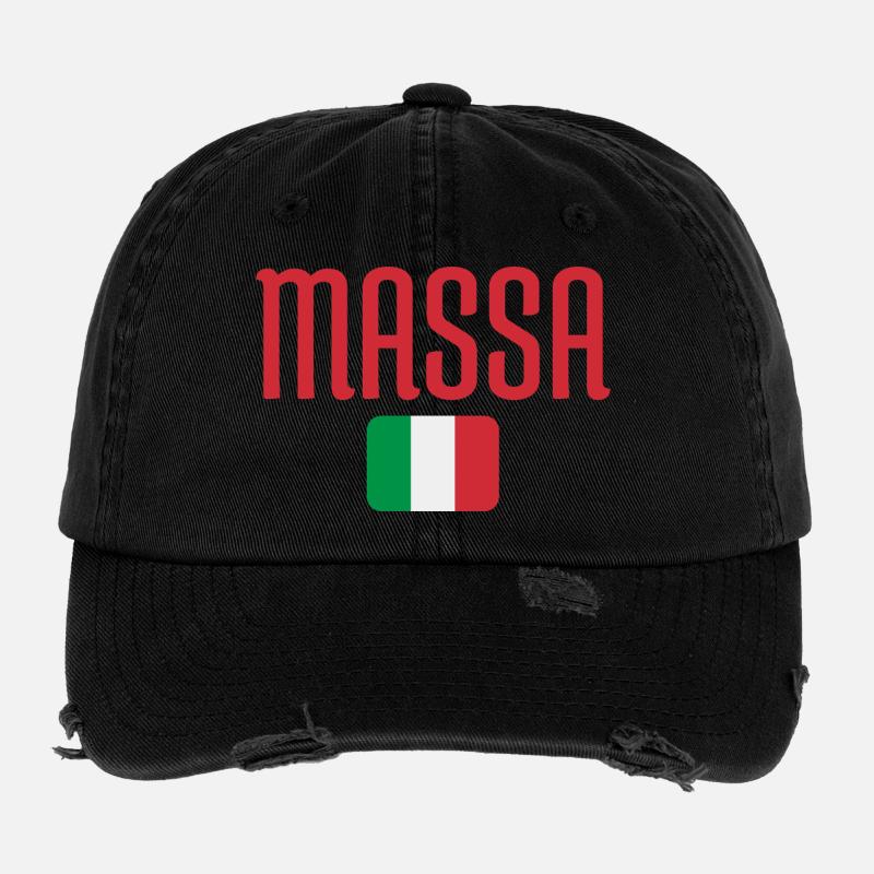 Massa Italy Flag  Flexfit Vintage Destroyed Cap