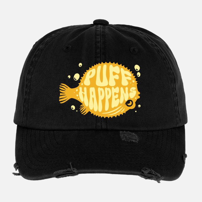 Kugelfisch Puff Happens Flexfit Vintage Destroyed Cap