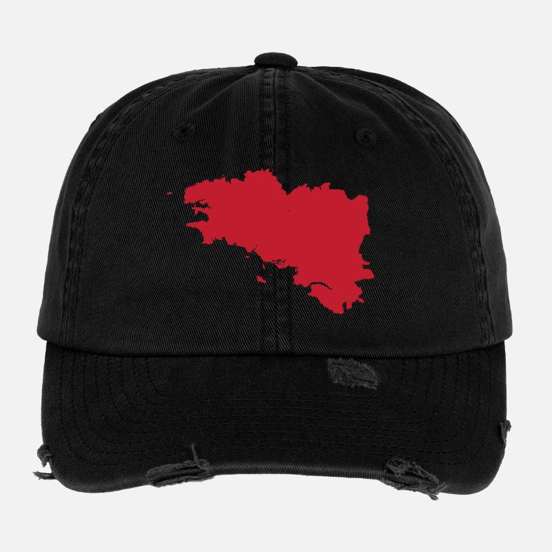 Bretagne Casquette vintage effet usé Flexfit
