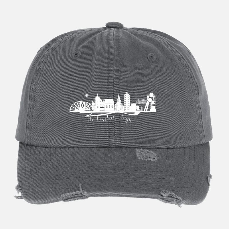Neukirchen Vluyn Skyline Silhouette Flexfit Vintage Destroyed Cap