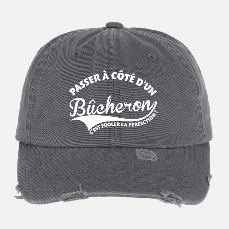 Bûcheron Perfection Casquette vintage effet usé Flexfit