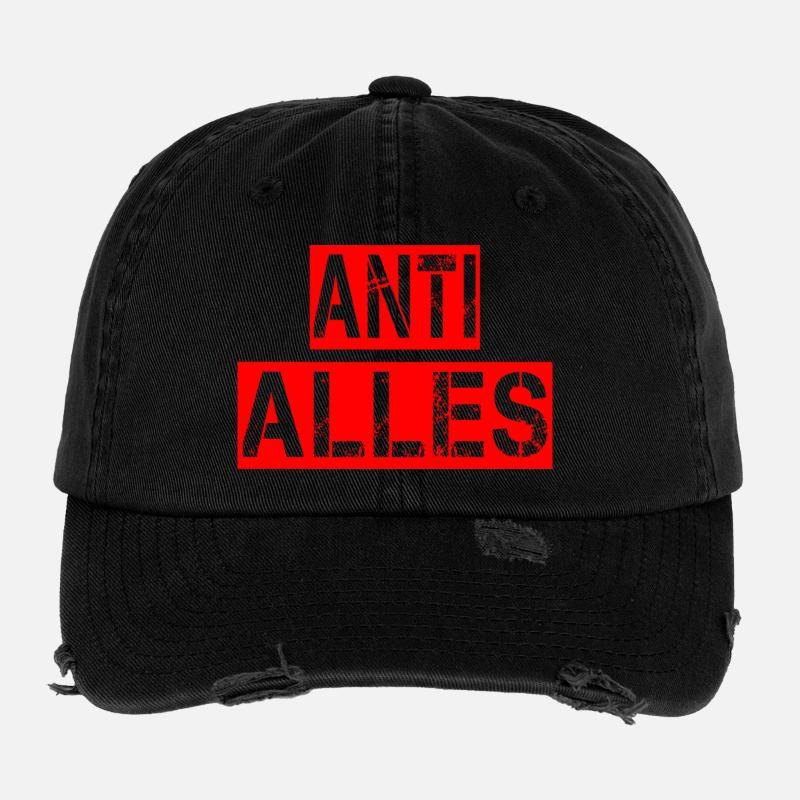 Anti Alles Flexfit Vintage Destroyed Cap