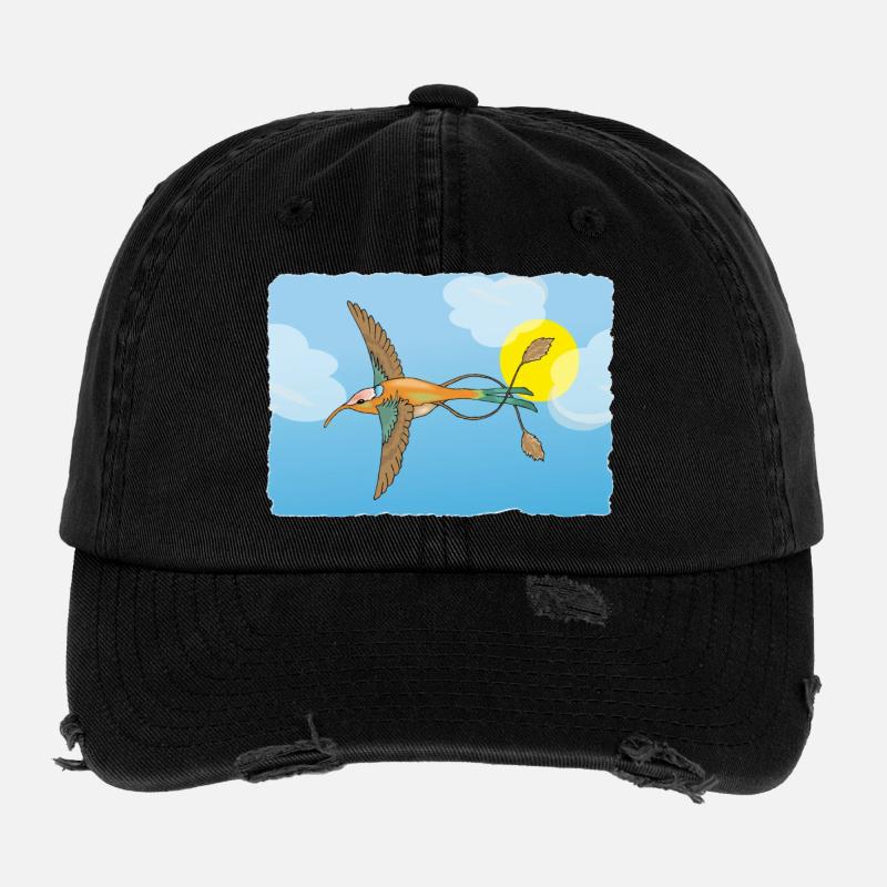 Le colibri Casquette vintage effet usé Flexfit
