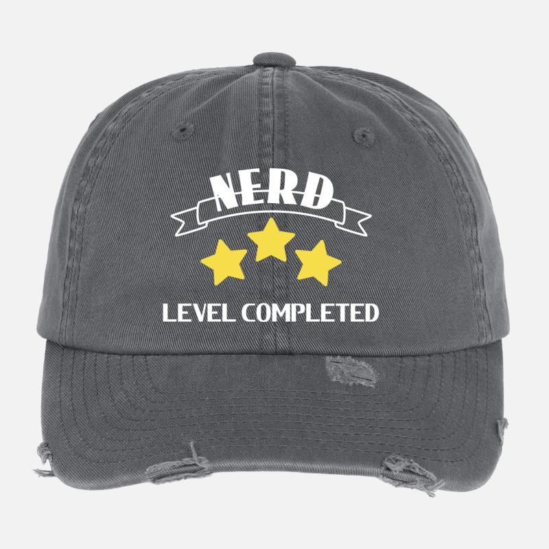 Nerd - Streber Flexfit Vintage Destroyed Cap