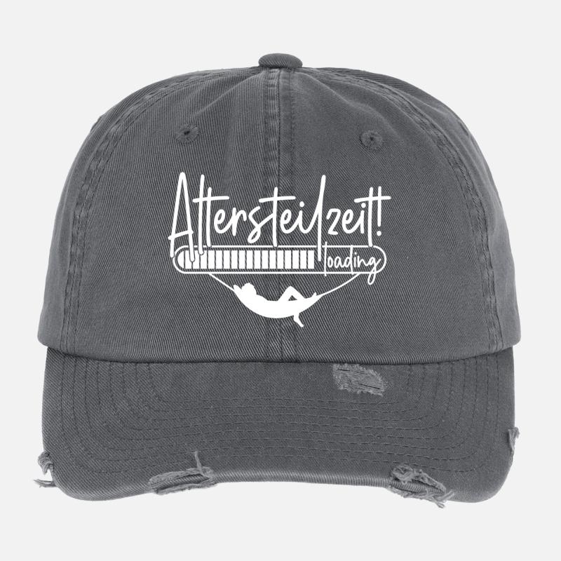 Altersteilzeit loading Ladebalken Hängematte ATZ Flexfit Vintage Destroyed Cap