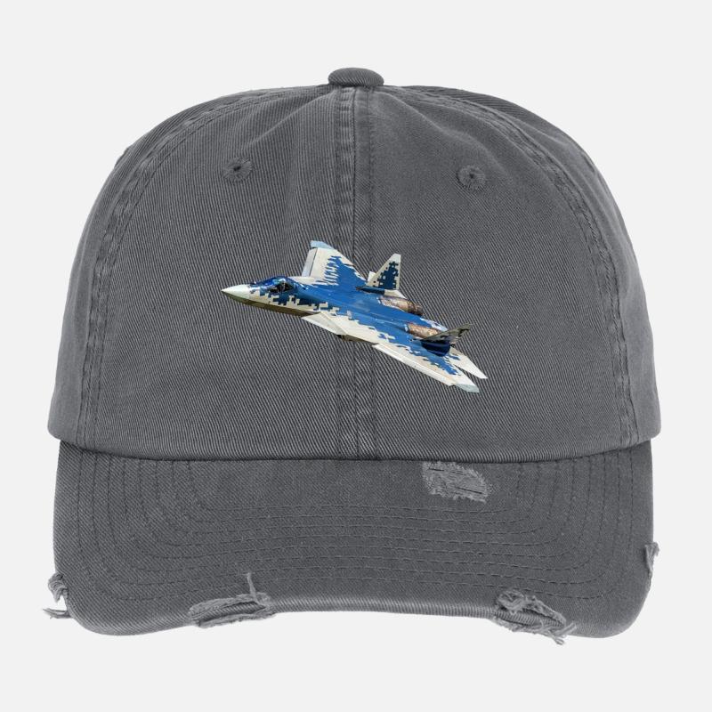 Su-57 Flexfit Vintage Destroyed Cap