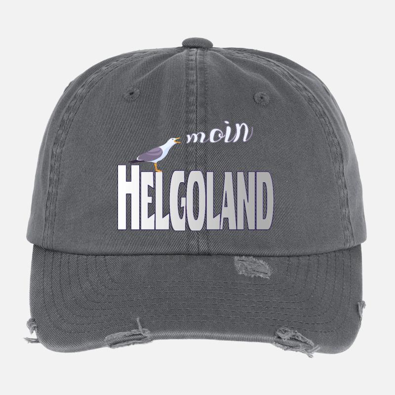 Helgoland Möwe & Moin Design Flexfit Vintage Destroyed Cap