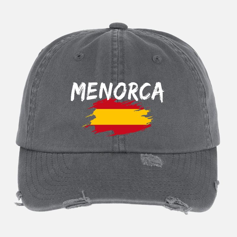 Menorca Spain Flexfit Vintage Destroyed Cap