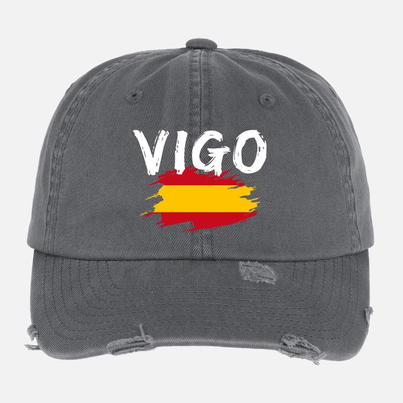 Vigo, Spain Flexfit Vintage Destroyed Cap