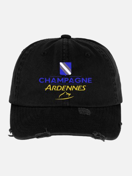 Design champardennais - Flexfit Vintage Destroyed Cap - black - Front