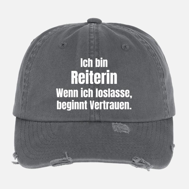 Je suis un cavalier. Confiance. Lâche-moi. Casquette vintage effet usé Flexfit