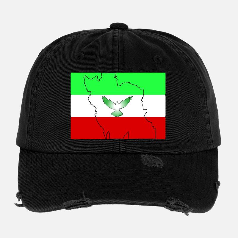 Iran Flagge  Flexfit Vintage Destroyed Cap