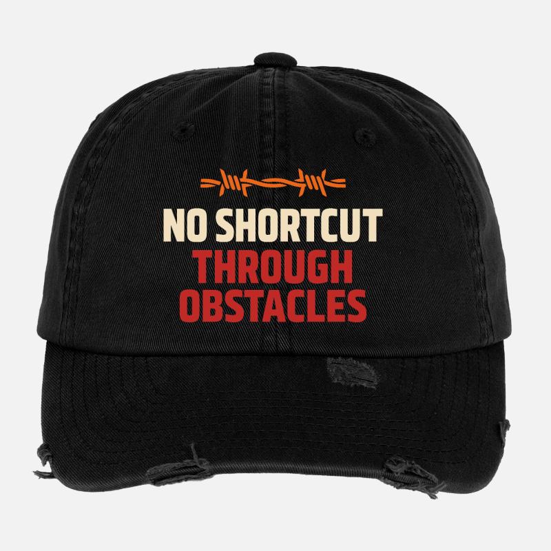 Hindernislauf-rennfahrer Hindernislauf Ocr Flexfit Vintage Destroyed Cap