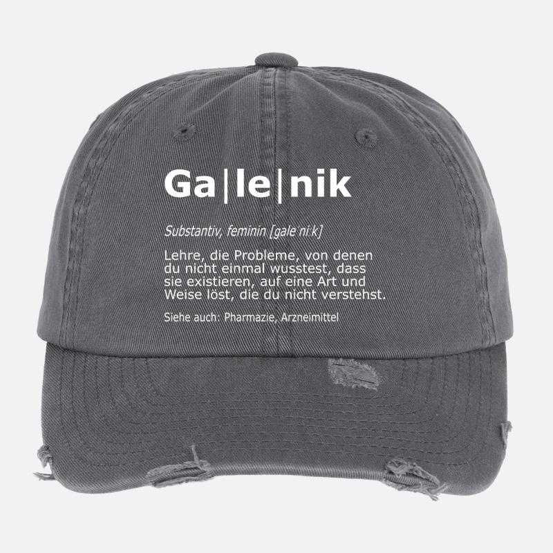 Galenik Pharmakant Apotheke Pharmazie Definition Flexfit Vintage Destroyed Cap
