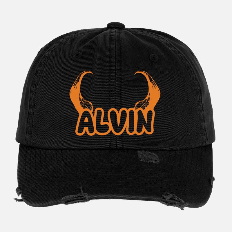 Devil Alvin Flexfit Vintage Destroyed Cap