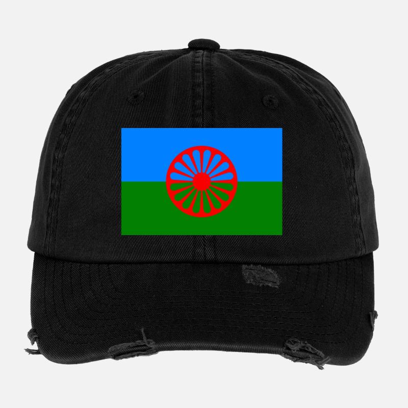 Roma flag 720x480 1 Flexfit Vintage Destroyed Cap