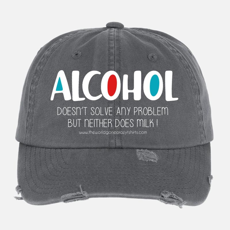 Alcool (foncé) Casquette vintage effet usé Flexfit