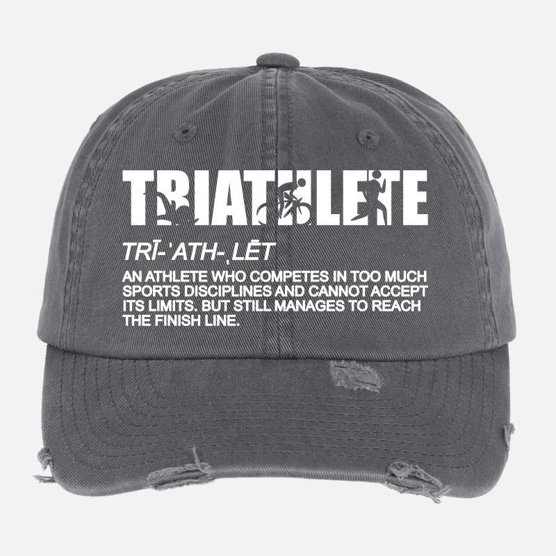 Triathlon Bedeutung Flexfit Vintage Destroyed Cap