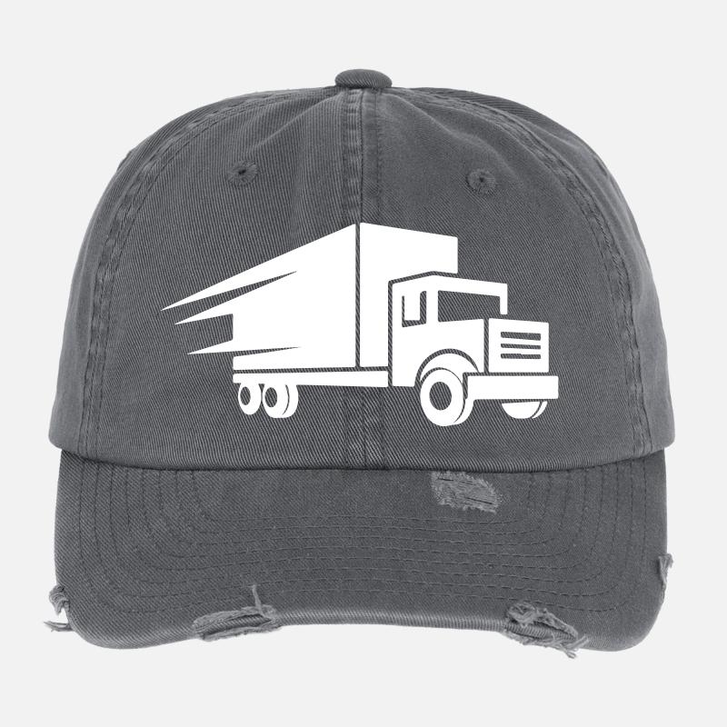 Logo du camion Casquette vintage effet usé Flexfit
