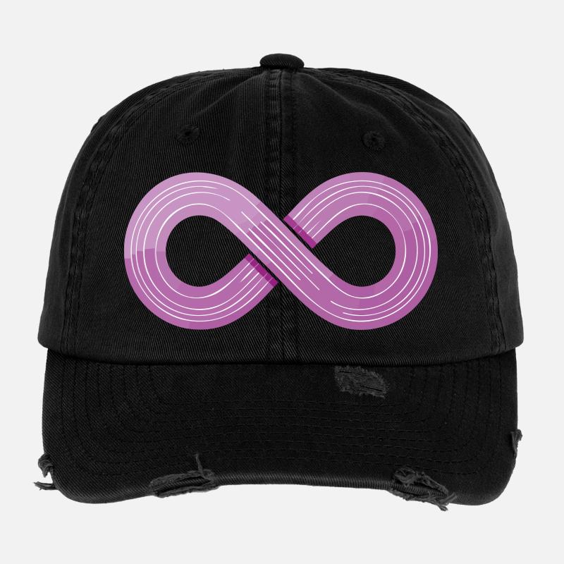 Infinity Flow – symbole d’agilité Casquette vintage effet usé Flexfit