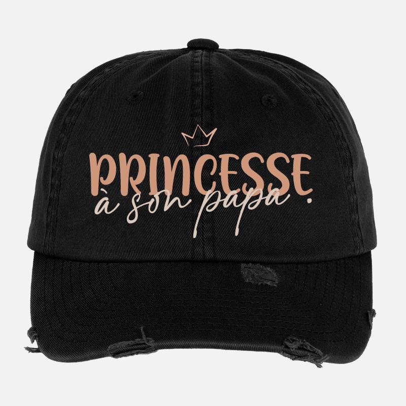 Princesse à son papa Casquette vintage effet usé Flexfit
