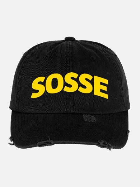 Sosse Forever - Flexfit Vintage Destroyed Cap - black - Front