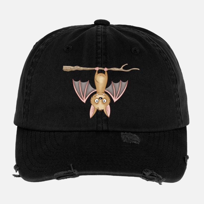 süße Fledermaus Flexfit Vintage Destroyed Cap
